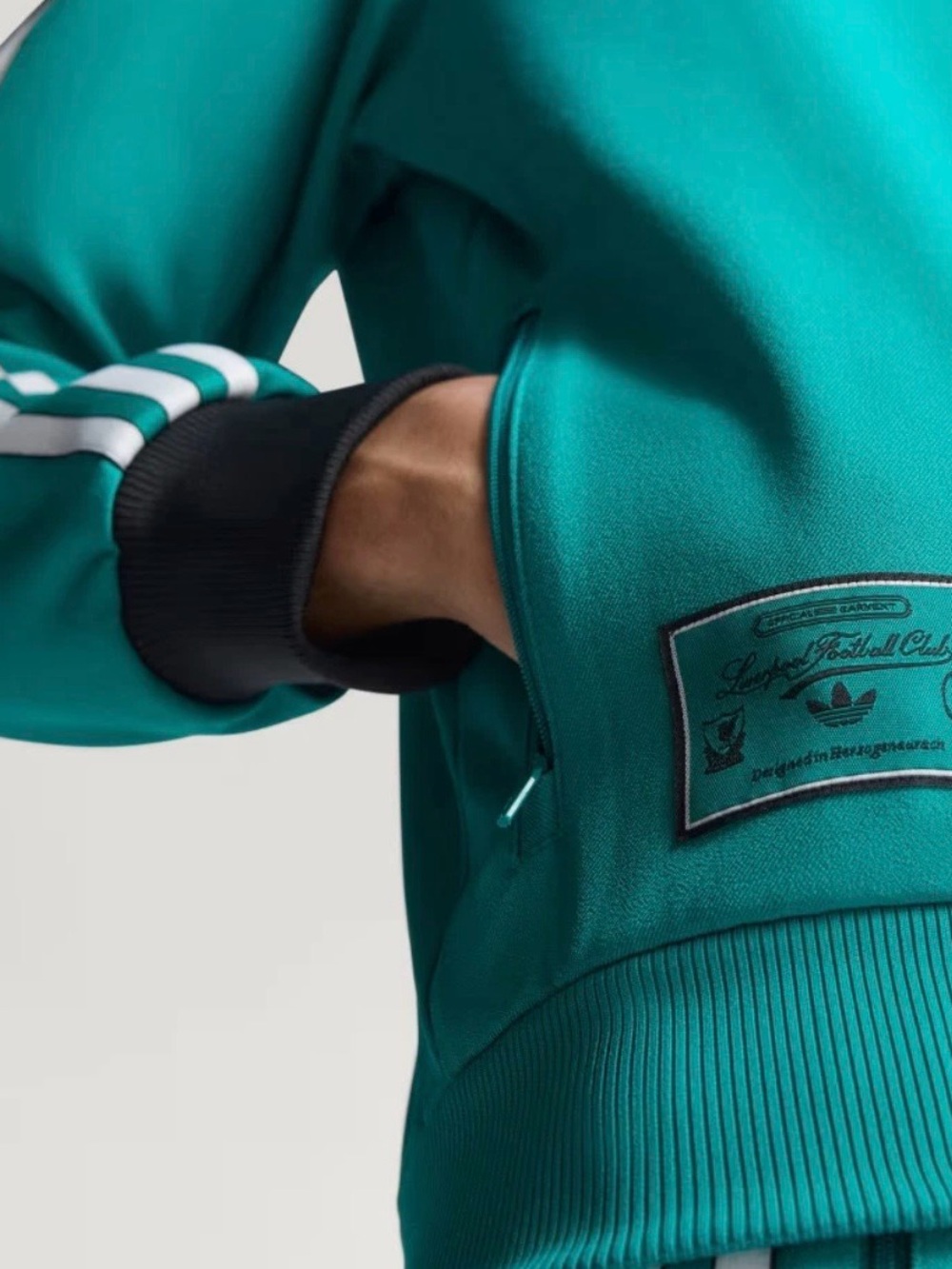 Adidas Originals Terrace Icons Liverpool FC Sea Green Tracksuit Jacket/Pants NWT - Picture 6 of 16